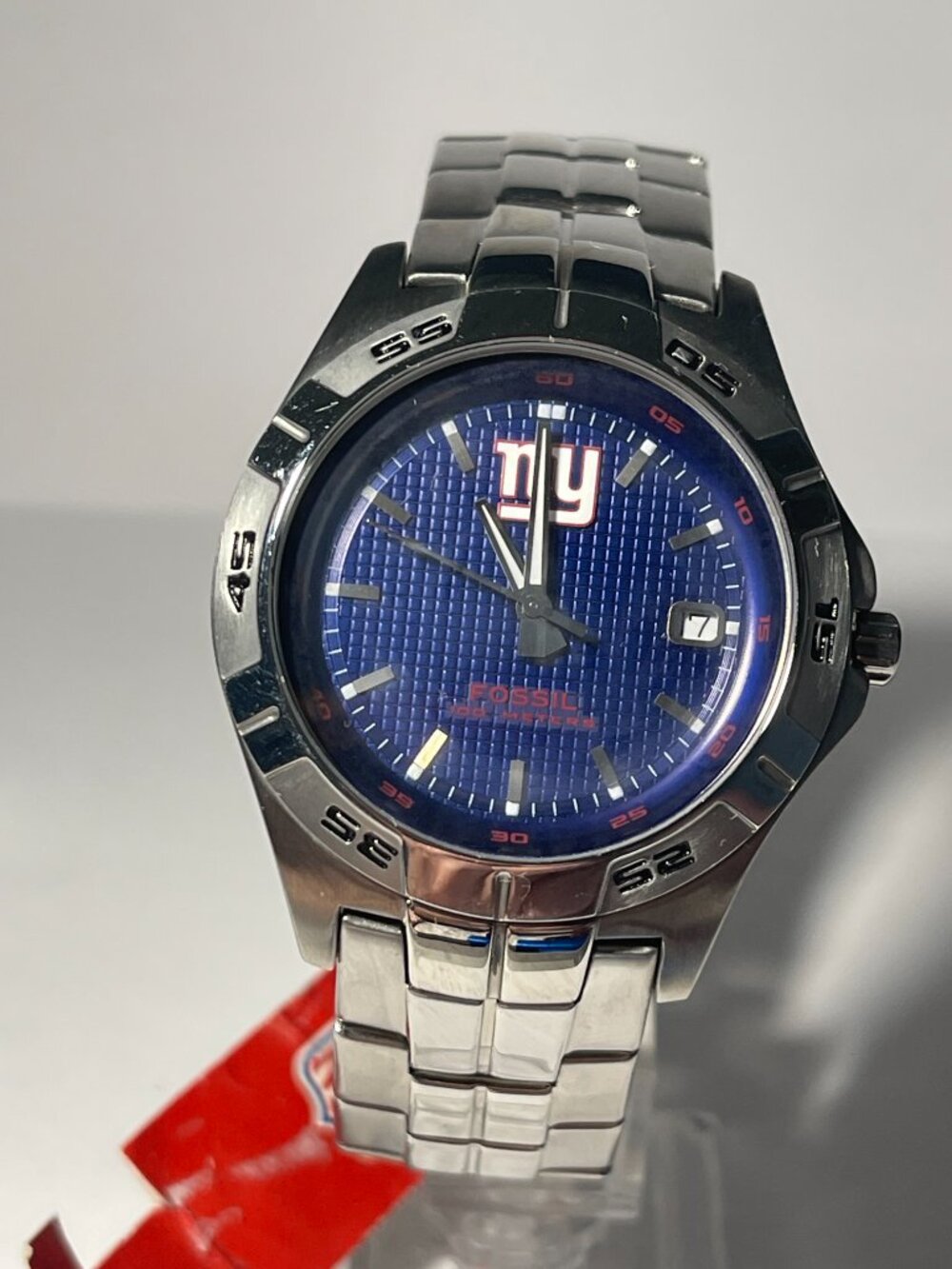New York Giants NFL Stainless-Steel Watch by Fossil NEW (RARE)